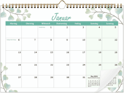 📅 Wandkalender 2025 - Moseem Kalender 2025 im A4 Querformat