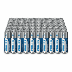 🔋 Philips Ultra AA Alkali Batterien - Großpackung für Haushaltsgeräte und Büro, 100 Stück