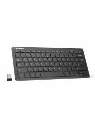 TECKNET Slim Kabellose Tastatur - Mini Wireless Tastatur