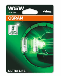 🌟 Super Deal: Osram ULTRA LIFE W5W Doppelblister - 2 Lampen, weiß