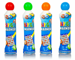 🎱 Bingo-Marker oder Bingo Dabber (4 Farben) 🎲