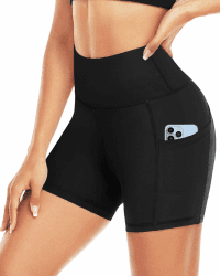 🔥 Angebot! ACTINPUT Radlerhose Damen mit Taschen und High Waist Yoga Shorts