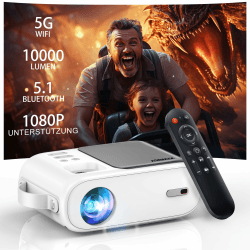 🌟🎬 Angebot: XIWBSY 10000 Lumen Mini Beamer 1080P Unterstützt 🎥🔊