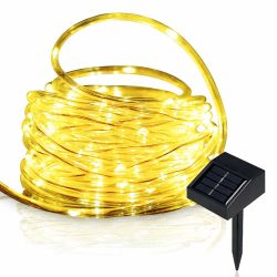 LED Solar Lichterschlauch 5M 50 LEDs Lichter IP65 Wasserdicht 🌟