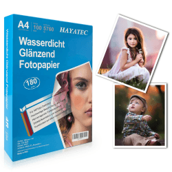 Angebot: 100 Blatt Fotopapier A4 hoch glänzend Tintenstrahldrucker 180g/m²