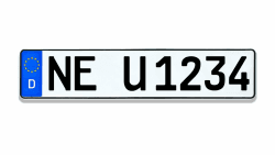 🚗🔢 Kennzeichen-Fabrik Kfz Kennzeichen | 520 x 110 mm 🚲 | Für Auto und Fahrradträger