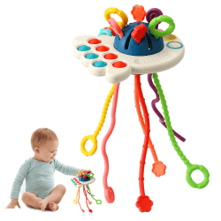 🐙 Montessori-Spielzeug mit Silikon-Zugschnur-Aktivitätsspielzeug für Kleinkinder