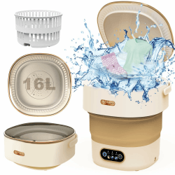 Tragbare Mini Waschmaschine Mit Schleuder - Camping Waschmaschine 🌿🚿