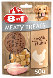 🐶 8in1 Meaty Treats - Gefriergetrocknete Hunde Leckerlis aus Huhn 🐔