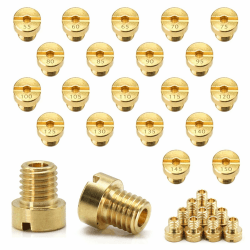 20 Stück M6 Vergaser Düsen Hauptdüsenset Satz Anti Rost M6 Vergaserdüsen Satz Hauptdüsen 55-150 für Roller Motorrad ✨
