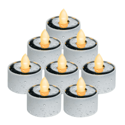 Homemory Solar Teelichter - LED Kerzen für draußen 🌞🕯️