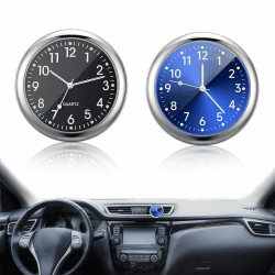Car Clock, 2 Stücke Mini Auto Armaturenbrett Uhr Stick on Dashboard Quarzuhr