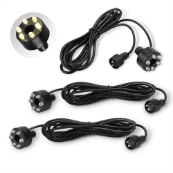 🌟 3 Stück LED Ring warm Weiss für LED Springbrunnen Set Ø 32mm 🌊✨