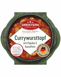 🌭 DREISTERN Currywursttopf 400g 🍠 Mit Paprika & Kartoffeln 🥔