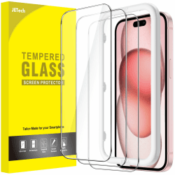 📱🔒 JETech Schutzfolie für iPhone 15 6,1 Zoll - 3 Stück