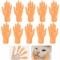 🐱 20 Stück Lustige Mini Hände Fingerpuppe Set für Katzen