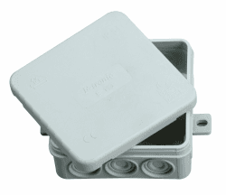 🔥 Super Deal: Kopp 347104001 Abzweigkasten Aufputz-Feuchtraum 85x85x40 mm, grau 🔥