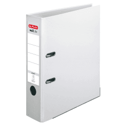 📁🔒 Herlitz 5480710 Ordner maX.file protect A4 (8 cm mit Einsteckrückenschild), weiß 8cm Weiß - Nur 3.39€