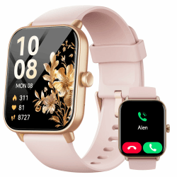 Smartwatch Damen mit Telefonfunktion, Alexa & 1.8'' Fitnessuhr Damen 🌸