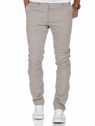 👖🔥 Amaci&Sons Herren Slim Fit Stretch Chino Hose Jeans 7100 36W / 32L Hellgrau - Nur 19.9€!