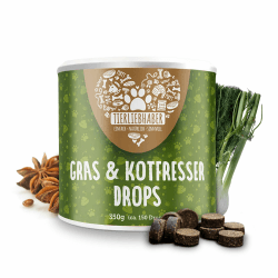 Tierliebhaber - Gras- & Kotfresser Drops für Hunde 🐶