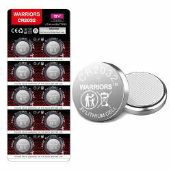 🔋 Warriors 10X 2032 Batterie Knopfzellen CR2032 Batterien 3V