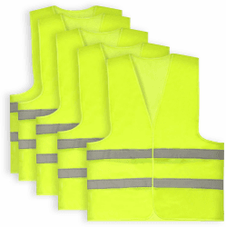 🚧👷‍♂️ Gigtoop Warnwesten Auto 5er Set 🚗👷‍♀️