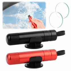 🚗🔨🔪 Auto Sicherheit Nothammer Set - 2er Set Schwarz+Rot