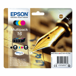 🌈 Epson Original 16 Tinte Füller Multipack 4-farbig 🌟