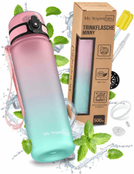 Minny Kinder-Trinkflasche 500ml - Auslaufsicher & BPA-frei - Inkl. Zubehör 🌟