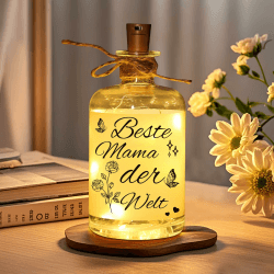 Linkax Muttertagsgeschenk - LED Flaschenlicht mit Spruch