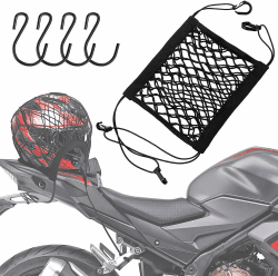 🏍️ Motorrad Gepäcknetz mit 4 Haken 🚲