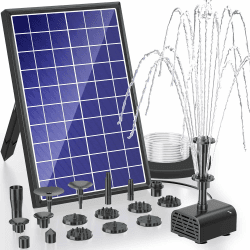 🌞🌿 Biling Solar Brunnenpumpen 7.5W mit Akku - Solar Teichpumpe 🌊🐦