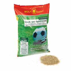 🌱🏟️ WOLF-Garten Sport- & Spielrasen LG 125 - Strapazierfähiger Rasen für Sport- & Spielplätze