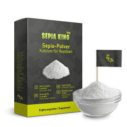 🐢🦎 Sepia-Pulver - Kalzium für Schildkröten, Bartagame, Reptilien - 50g 🌿
