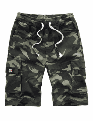APTRO Herren Kurze Hosen Cargo Shorts 🌞 Outdoor Sommer Shorts 🌿 Freizeit Baumwolle Multitaschen Arbeitsshorts