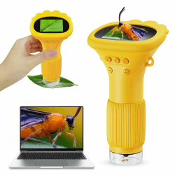 🔬👦👧 Handy-Mikroskop für Kinder - Ashfly 200X Tragbares Taschenmikroskop
