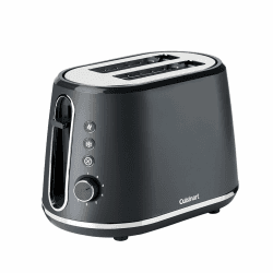 Cuisinart 2-Scheiben-Toaster | Extra tiefe, extra breite Schlitze 🍞🥯 | Hochstellhebel | Grau