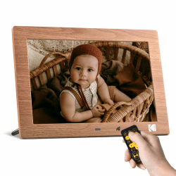 📸 KODAK Digitaler Bilderrahmen 10 Zoll - 10.1 Zoll HD IPS-Bildschirm - Bilder/Videos/Musikplayer 🎶