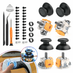 4 Stück Hall Effekt Sticks für PS5 mit Daumenkappe Thumbstick Reparatur Kit