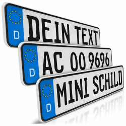 Mini Kfz-Kennzeichen für Kinderfahrzeuge 🚗🎉