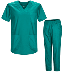 👩‍⚕️👨‍⚕️ Unisex-Schrubb-Set - Medizinische Uniform mit Oberteil und Hose ref.8178