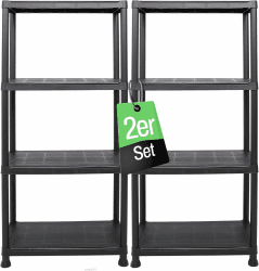🔥 Angebot! Ondis24 Schwerlastregal, 2er Set, 135 x 60 x 30 cm, Kellerregal, Lagerregal