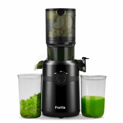 🥤🍏 Fretta Entsafter Slow Juicer mit 108 mm XL Öffnung & 1L Kapazität 🍊🥒