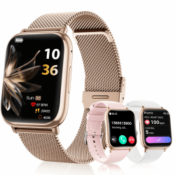 Smartwatch Damen 1,83" Touchscreen Fitnessuhr mit Telefonfunktion