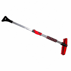 🧹 6866RS Schneebesen Teleskop, Arbeitslänge 110 cm, rot / schwarz 🌟