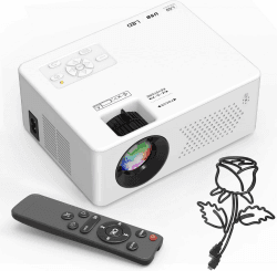 🎥🔊 Mini Beamer Tragbarer Full HD 1080P Projektor mit Bluetooth 5.2