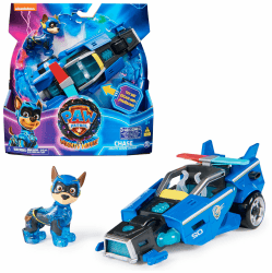🐾 PAW PATROL: Der Mighty Kinofilm - Superhelden-Fahrzeug Spielzeugauto von Chase 🚓