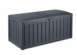 🌿🌞 Keter Glenwood Kissenbox | 390L Volumen | Wasserdicht | Graphit | Gartenbox