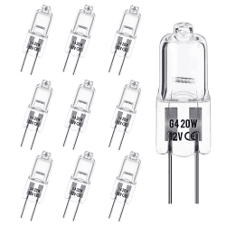 🌟 Super Deal! G4 12V 20W Halogen Leuchtmittel, 10er Pack Halogenglühbirne Dimmbar 🌟